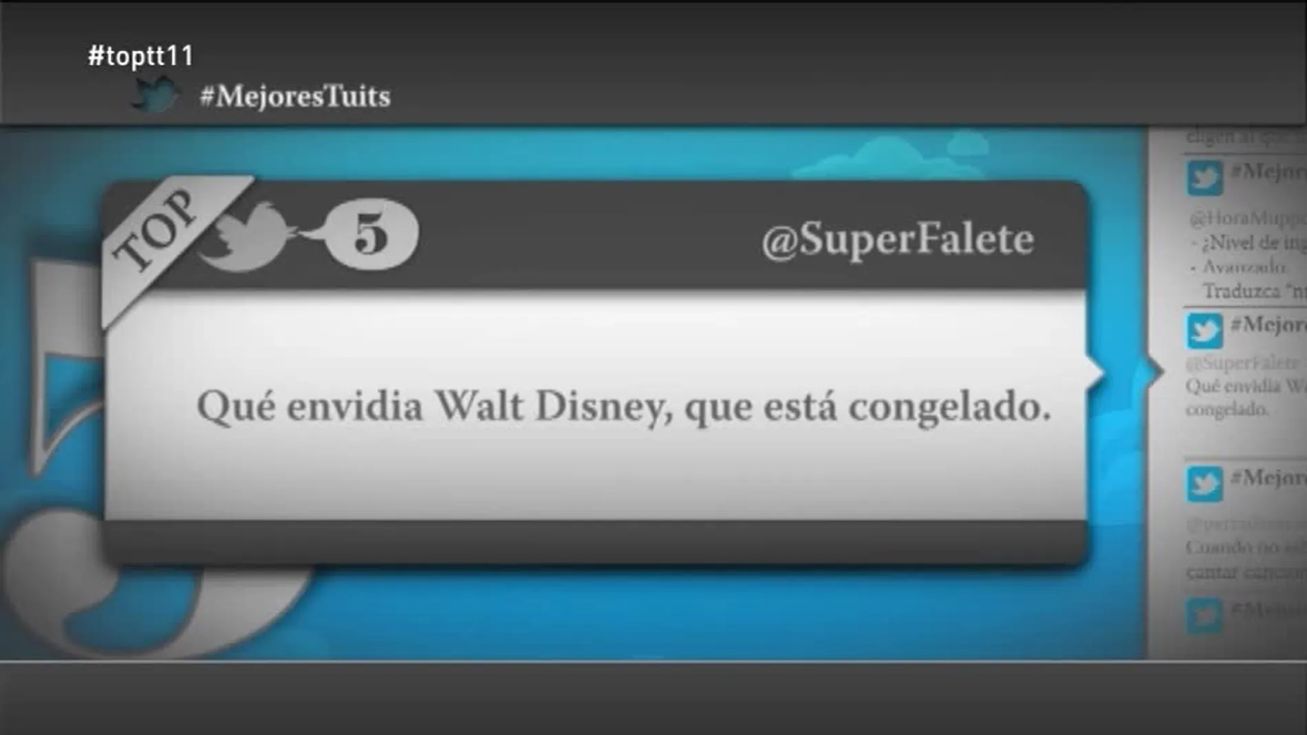 @SuperFalete: "Qué envidia Walt Disney, que está congelado"
