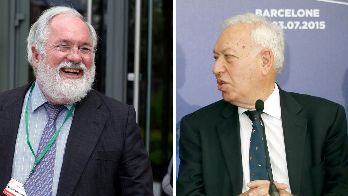 Miguel Arias Ca&ntilde;ete y Jos&eacute; Manuel Garc&iacute;a-Margallo