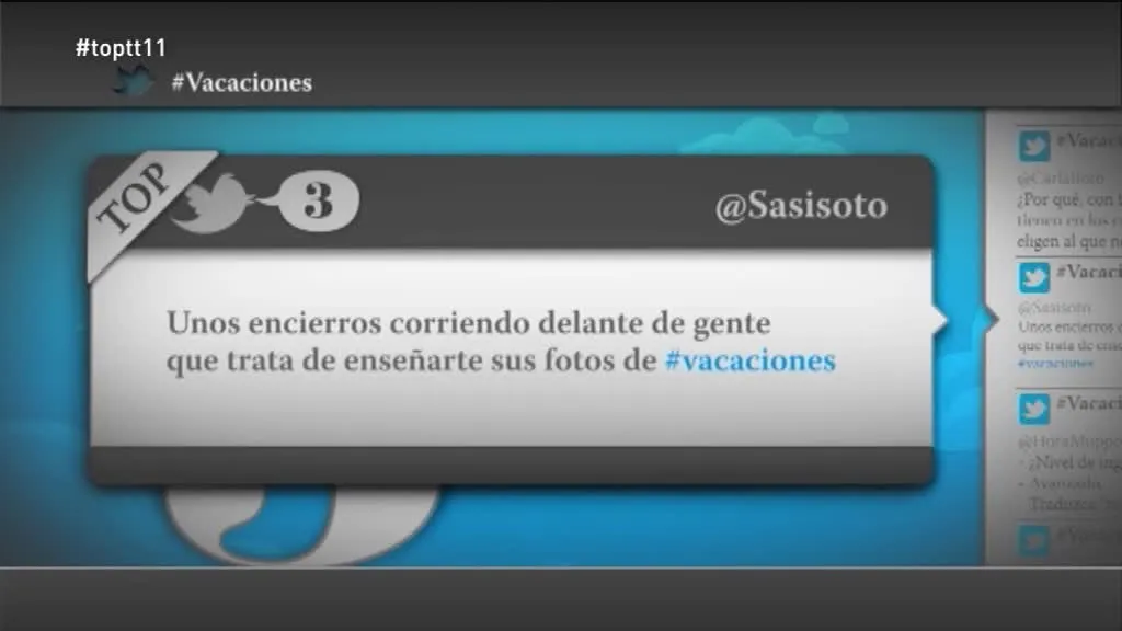 @Sasisoto: "Unos encierros corriendo delante de gente que trata de enseñarte sus fotos de vacaciones"