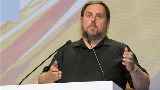 El presidente de Esquerra Republicana, Oriol Jonqueras, en el congreso nacional de ERC El presidente de Esquerra Republicana, Oriol Jonqueras, en el congreso nacional de ERC