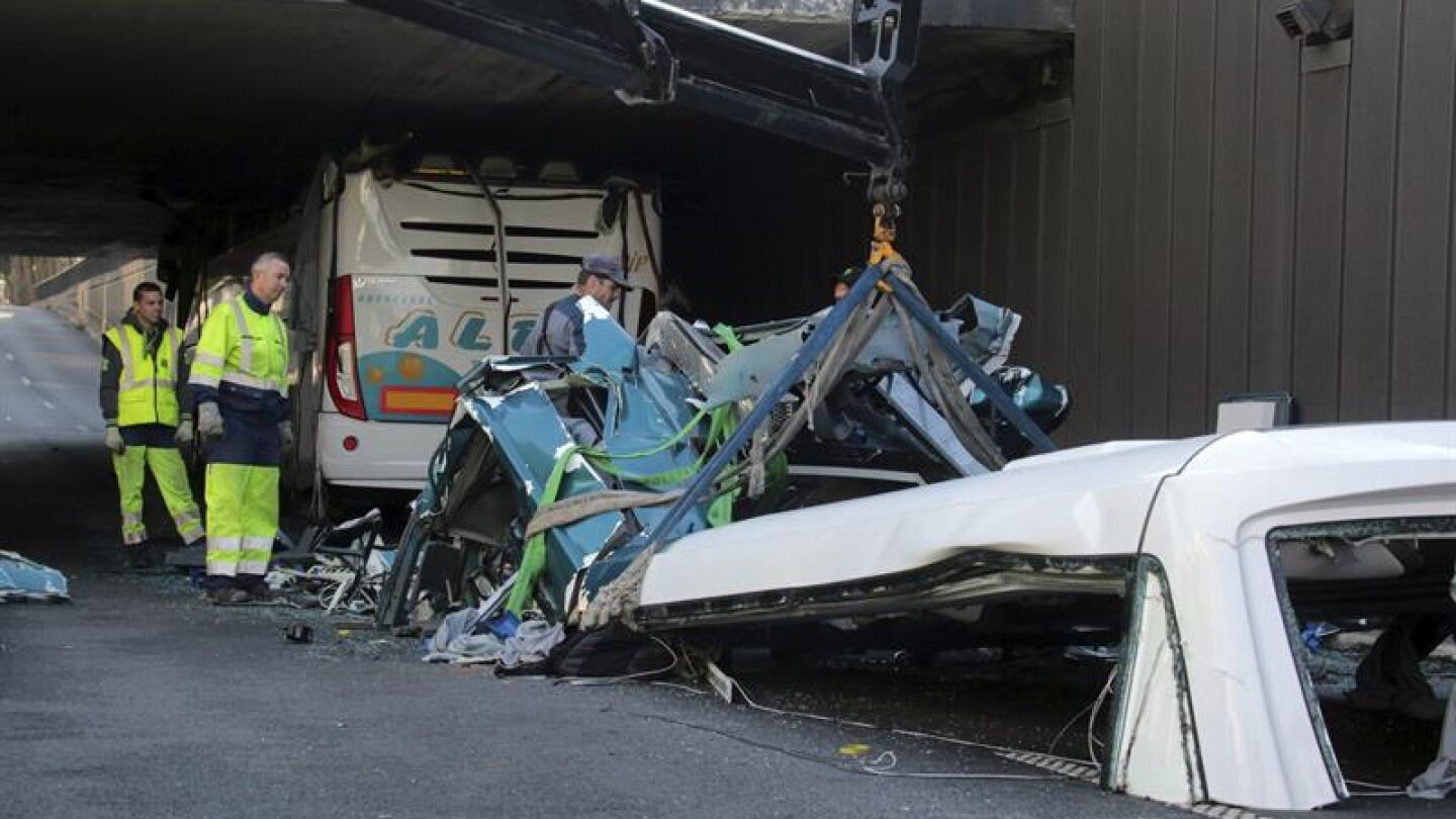 Accidente de un autob&uacute;s espa&ntilde;ol en Francia