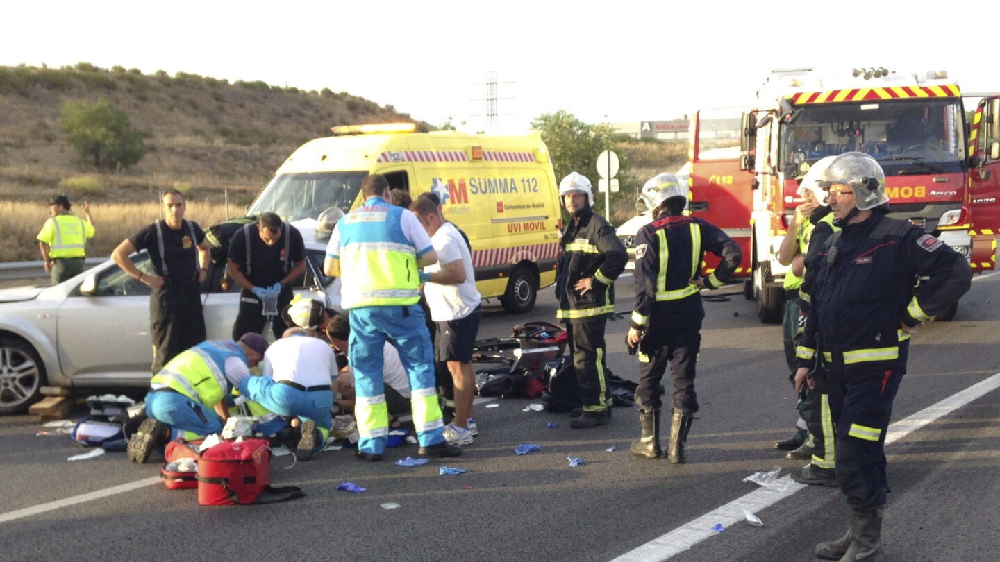 Accidente de tr&aacute;fico en la Comunidad de Madrid