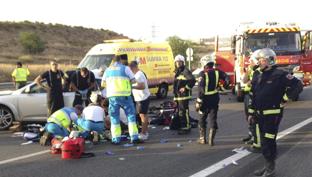 Accidente de tráfico en la Comunidad de Madrid