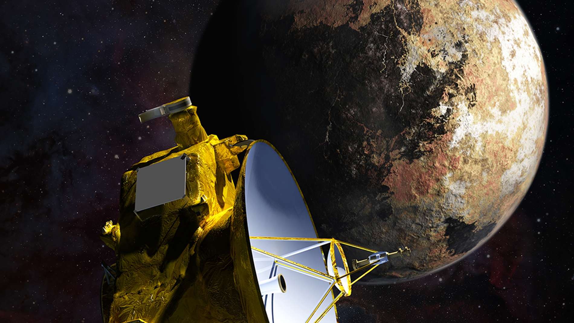 Representación artística de la New Horizons
