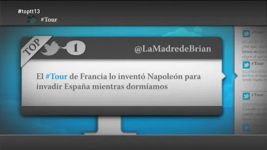 @LaMadreDeBrian: "El Tour de Francia lo inventó Napoleón para invadir España mientras dormíamos" @LaMadreDeBrian: "El Tour de Francia lo inventó Napoleón para invadir España mientras dormíamos"