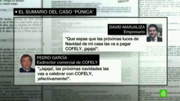 Conversación de Marjaliza y Pedro García sobre Cofely