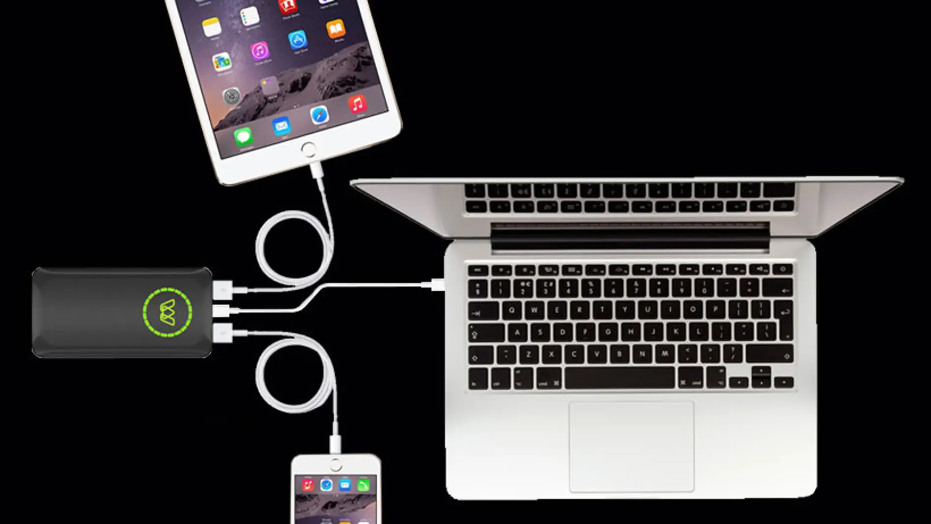 Batería que sirve para varios dispositivos