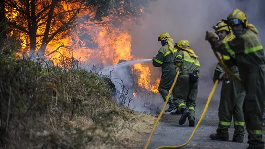 Incendio en Ourense Incendio en Ourense