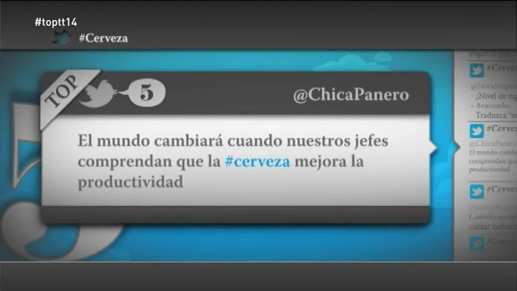 @ChicaPanero: "El mundo cambiará cuando nuestros jefes entiendan que la cerveza mejora la productividad"