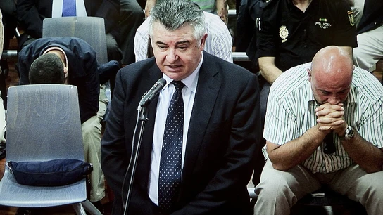 Juan Antonio Roca declarando en el juzgado Juan Antonio Roca declarando en el juzgado