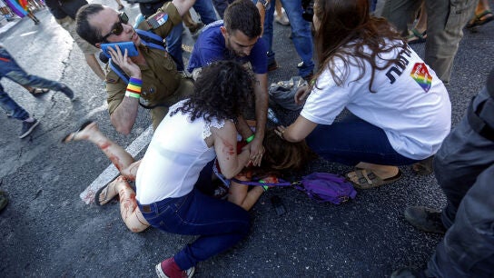 Heridos durante la Marcha del Orgullo Gay en Jerusal&eacute;n