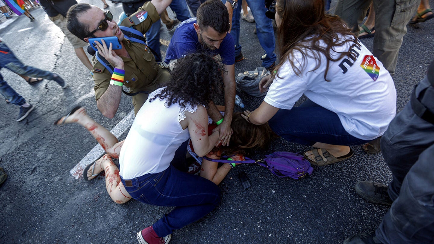 Heridos durante la Marcha del Orgullo Gay en Jerusal&eacute;n