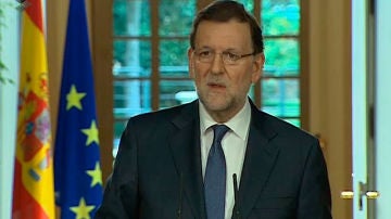 Mariano Rajoy responde a los medios en La Moncloa