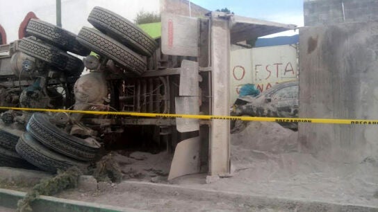 Cami&oacute;n accidentado en M&eacute;xico