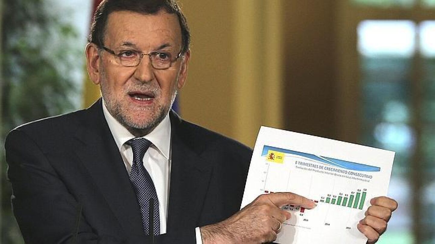 Mariano Rajoy y su infograf&iacute;a
