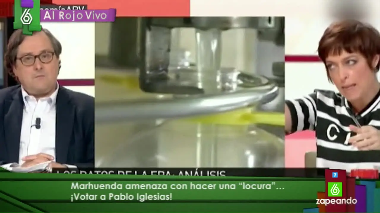 Francisco Marhuenda en la tertulia de 'Al Rojo Vivo': "Que llegue ya Pablo Iglesias, estoy por votarle" Francisco Marhuenda en la tertulia de 'Al Rojo Vivo': "Que llegue ya Pablo Iglesias, estoy por votarle"