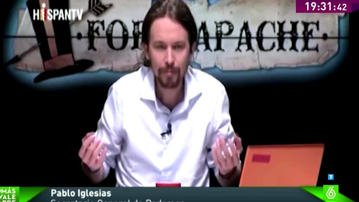Pablo Iglesias alaba a la monarqu&iacute;a frente a otras instituciones "por sus gestos"