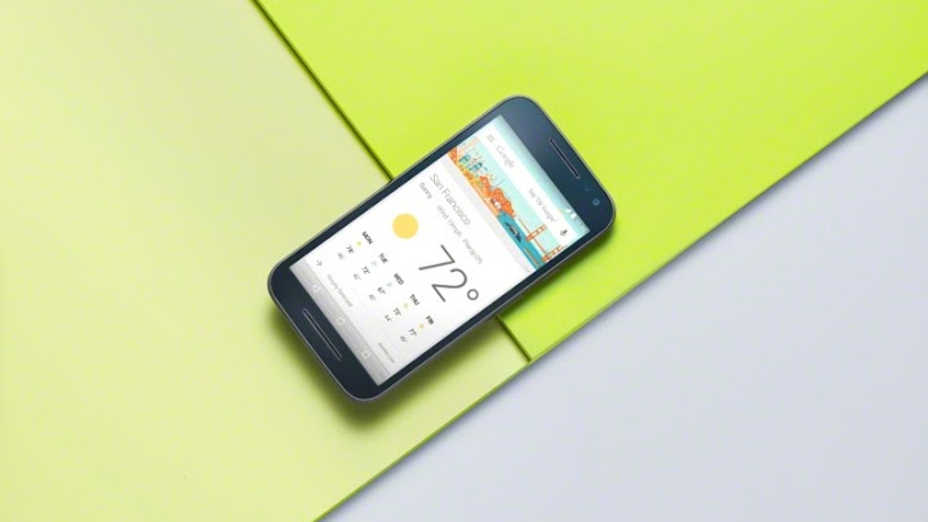 Frontal del nuevo Moto G 2015