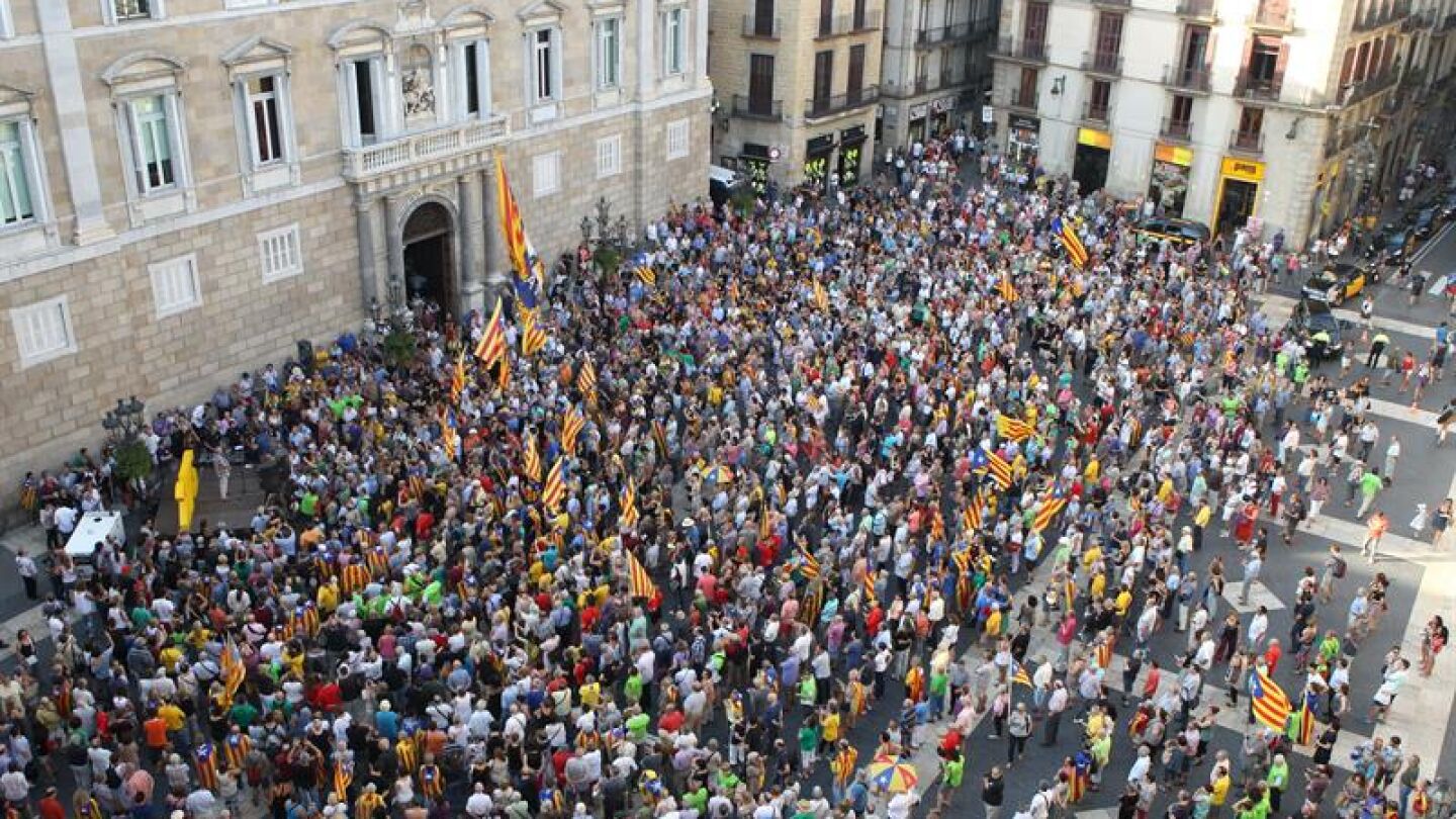 Concentraci&oacute;n soberanista en Barcelona