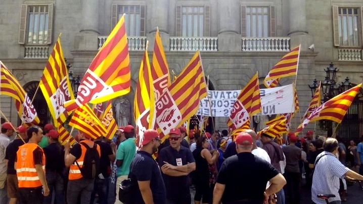 Manifestación a favor del sector de la hostelería