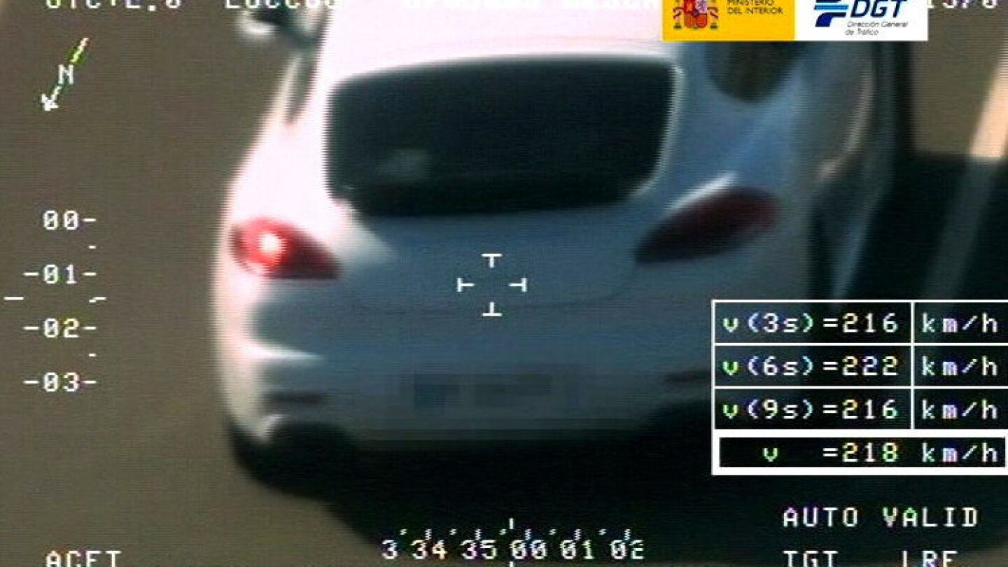 El coche interceptado por Pegasus