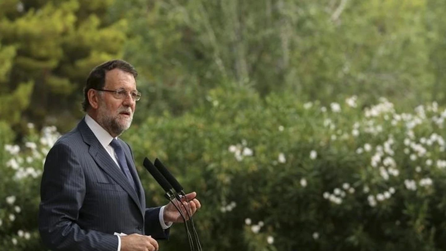 Rajoy, tras su audiencia con Felipe VI Rajoy, tras su audiencia con Felipe VI