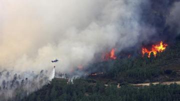 Incendio en la Sierra de Gata