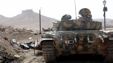 Un tanque blindado sirio