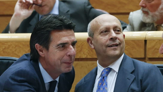 José Manuel Soria y José Ignacio Wert en el Senado José Manuel Soria y José Ignacio Wert en el Senado