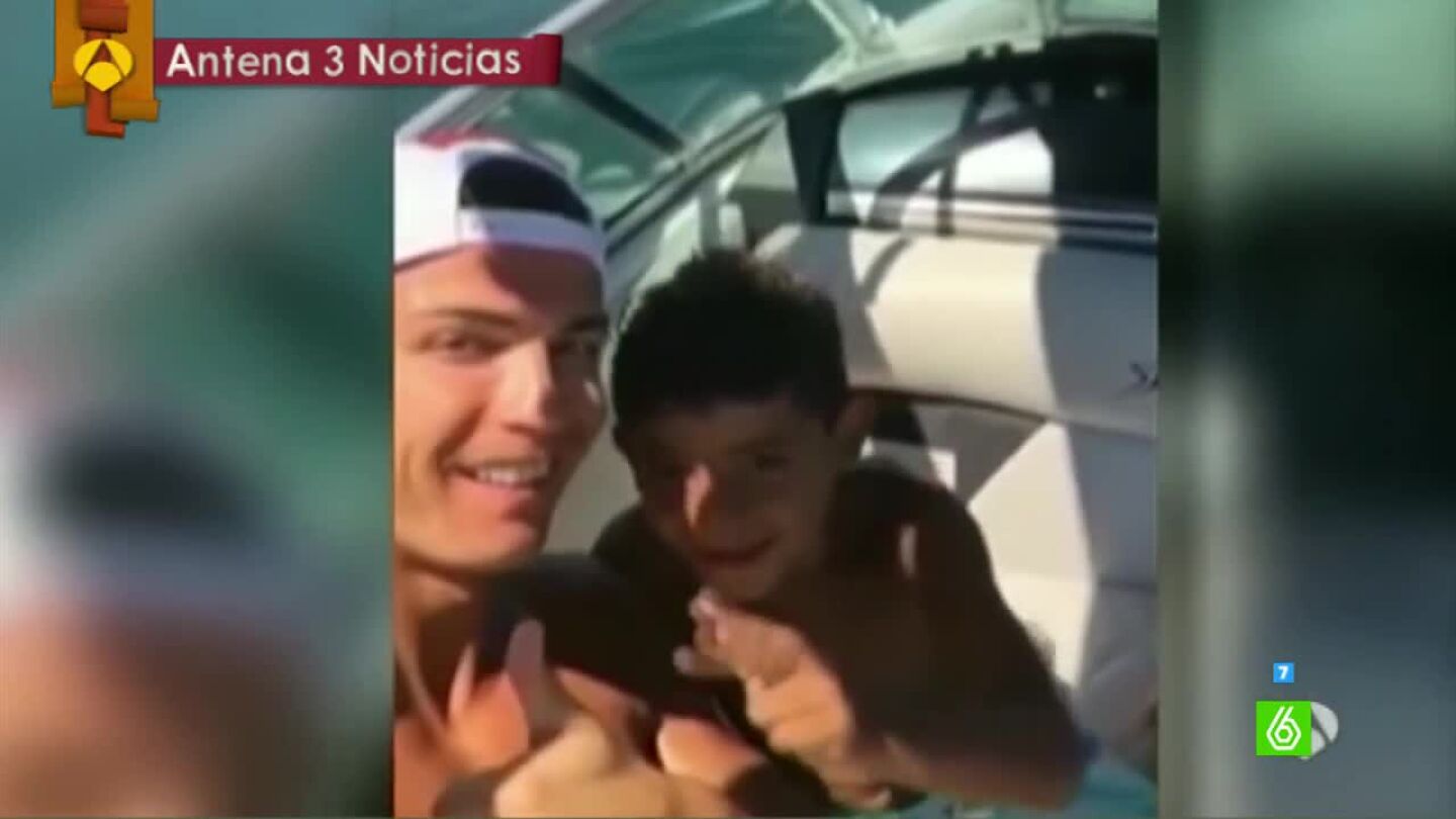 Cristiano Ronaldo y su hijo
