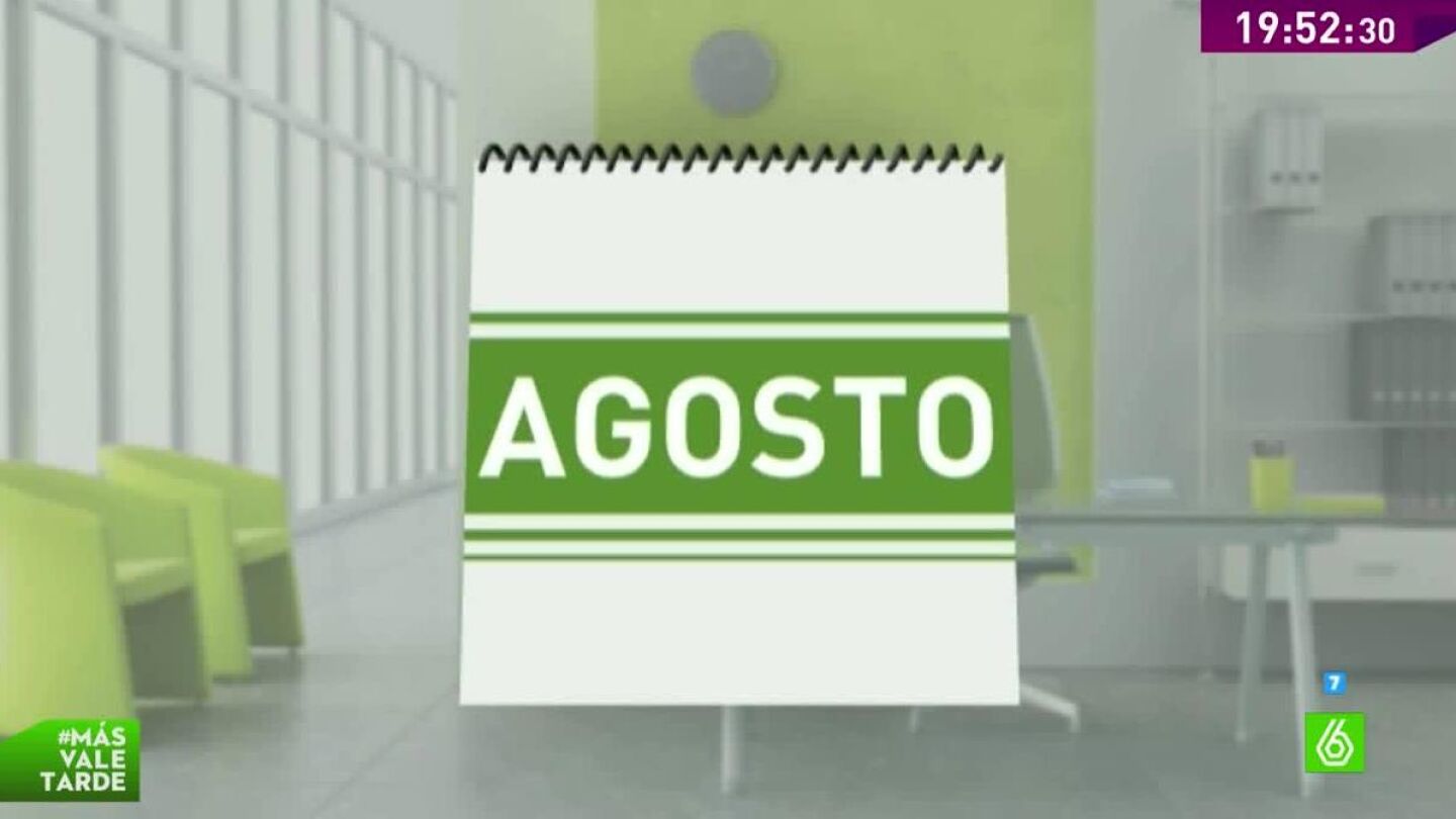 La segunda semana de agosto es la menos productiva del a&ntilde;o