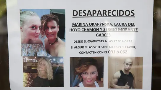 Cartel pidiendo ayuda en la búsqueda de Laura y Marina en Cuenca Cartel pidiendo ayuda en la búsqueda de Laura y Marina en Cuenca