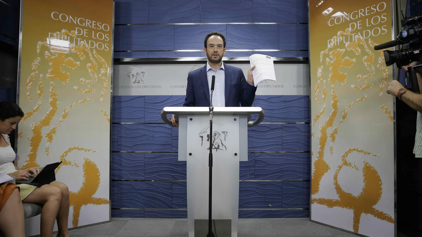 El portavoz del PSOE, Antonio Hernando El portavoz del PSOE, Antonio Hernando