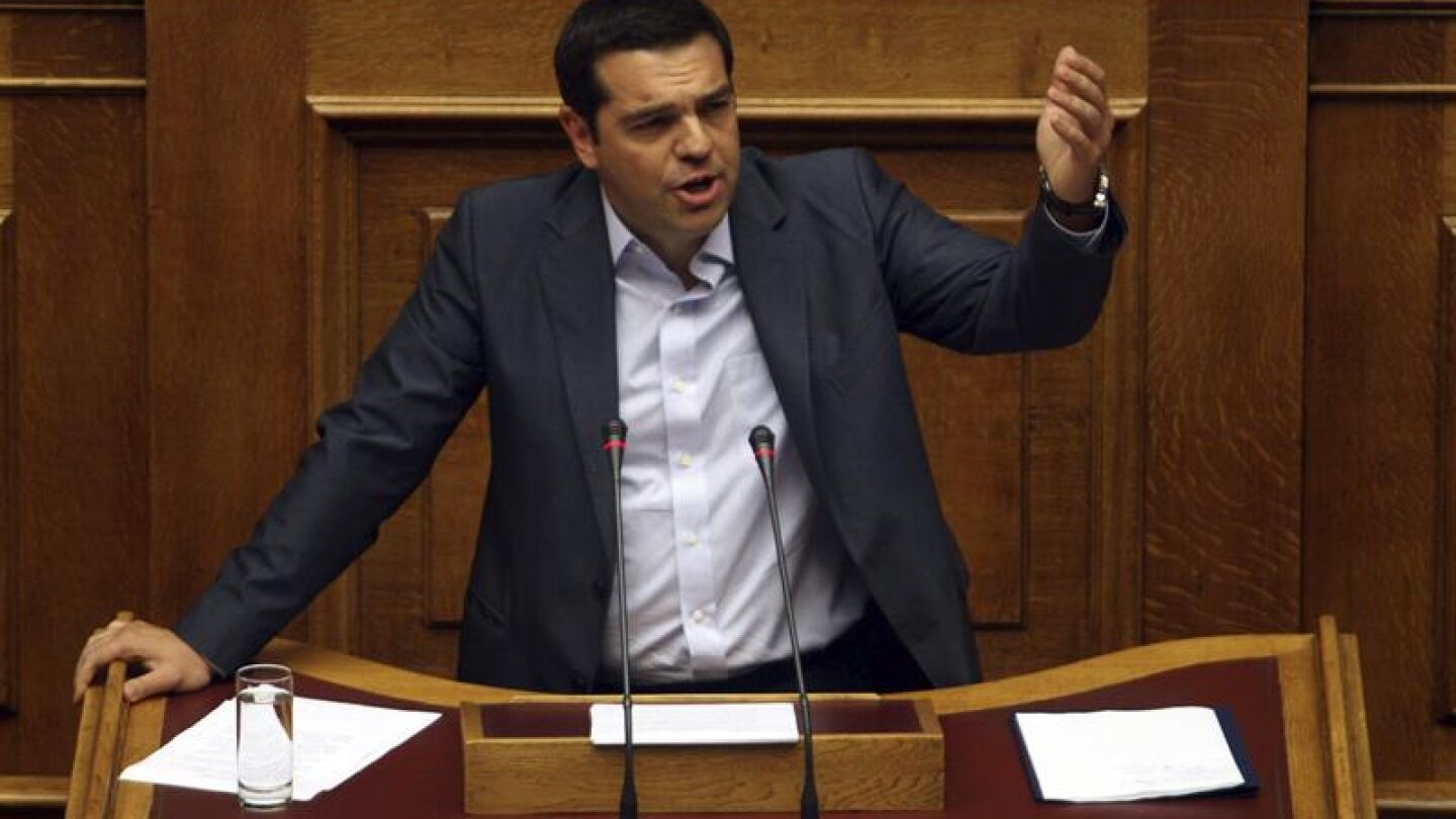 Alexis Tsipras, en una sesi&oacute;n parlamentaria en Atenas 