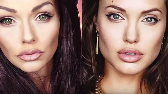 Una maquilladora profesional encarna a Angelina Jolie Una maquilladora profesional encarna a Angelina Jolie