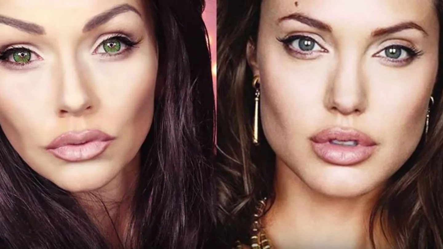 Una maquilladora profesional encarna a Angelina Jolie Una maquilladora profesional encarna a Angelina Jolie