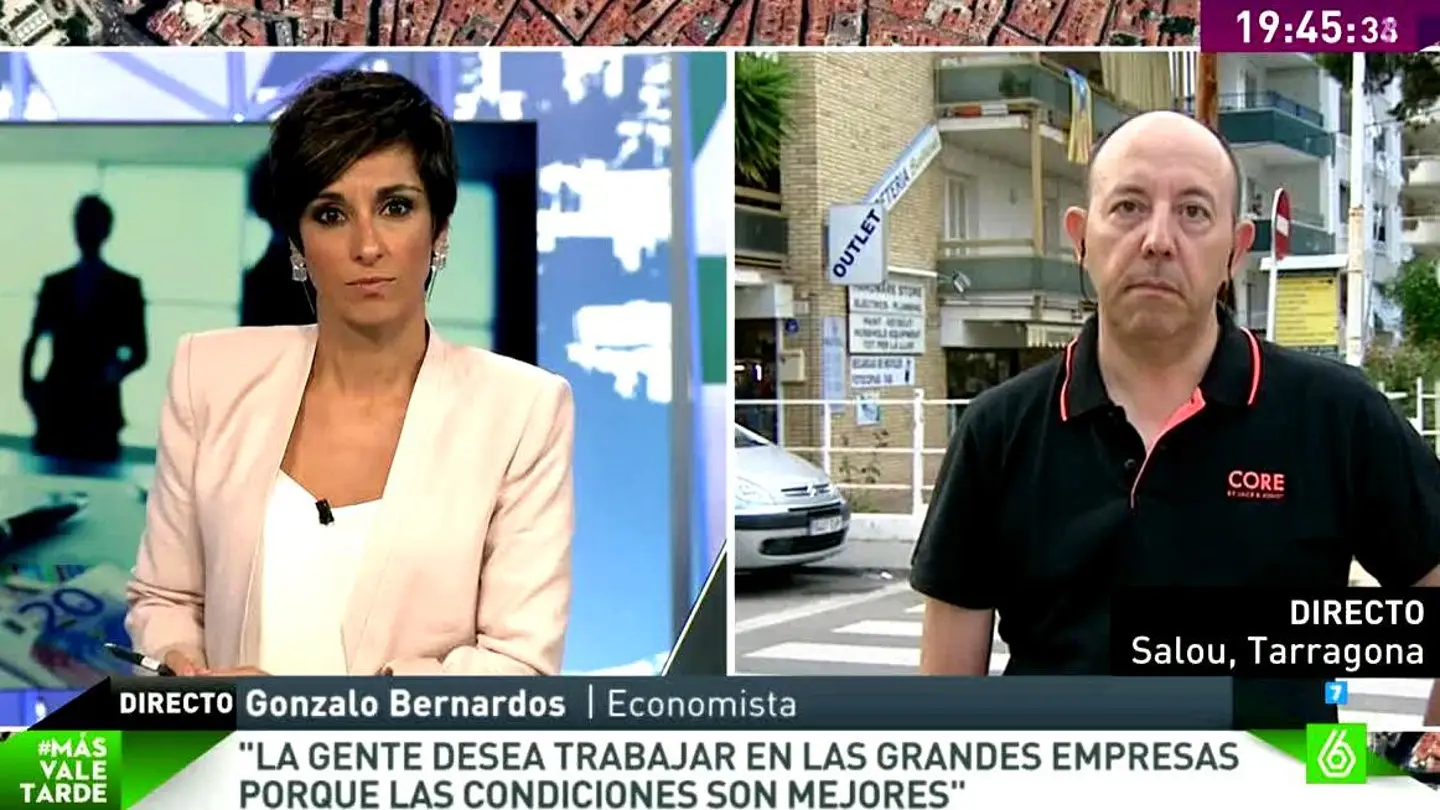Gonzalo Bernardos: "Hay gente con trabajos parciales que no cobran ni cinco euros" Gonzalo Bernardos: "Hay gente con trabajos parciales que no cobran ni cinco euros"