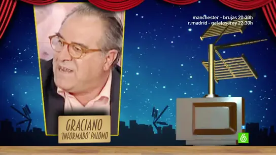 Graciano 'informado' Palomo es el segundo finalista de los premios Zapeando a 'Mejor Zasca del Año' Graciano 'informado' Palomo es el segundo finalista de los premios Zapeando a 'Mejor Zasca del Año'