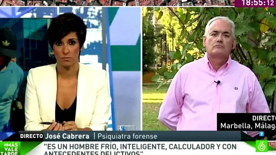 José Cabrera: "Morate es frío, inteligente, calculador y premeditado" José Cabrera: "Morate es frío, inteligente, calculador y premeditado"