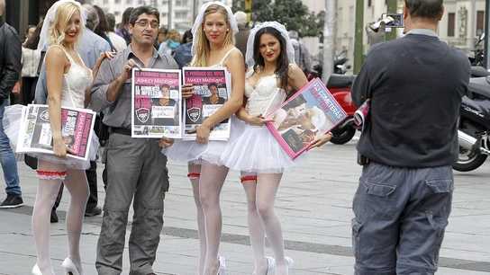 Imagen de una campaña publicitaria de la página web de contactos Ashley Madison. Imagen de una campaña publicitaria de la página web de contactos Ashley Madison.