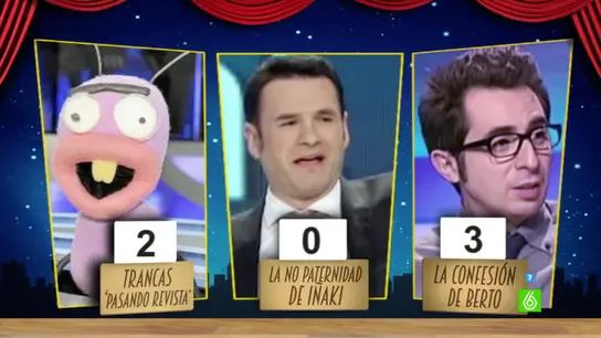 'La confesión de Berto' se convierte en el tercer finalista a 'Mejor Zasca del Año' 'La confesión de Berto' se convierte en el tercer finalista a 'Mejor Zasca del Año'
