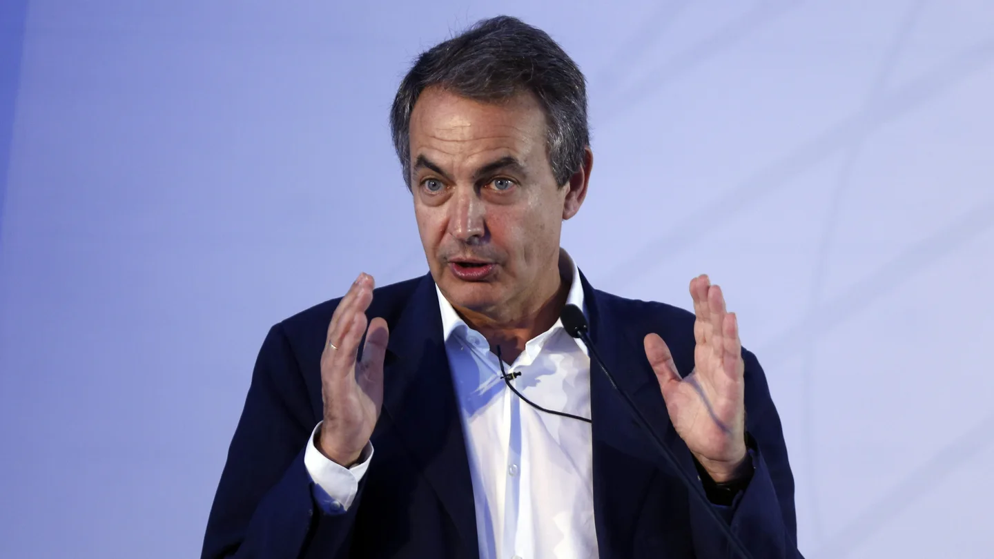 José Luis Rodríguez Zapatero durante su intervención José Luis Rodríguez Zapatero durante su intervención