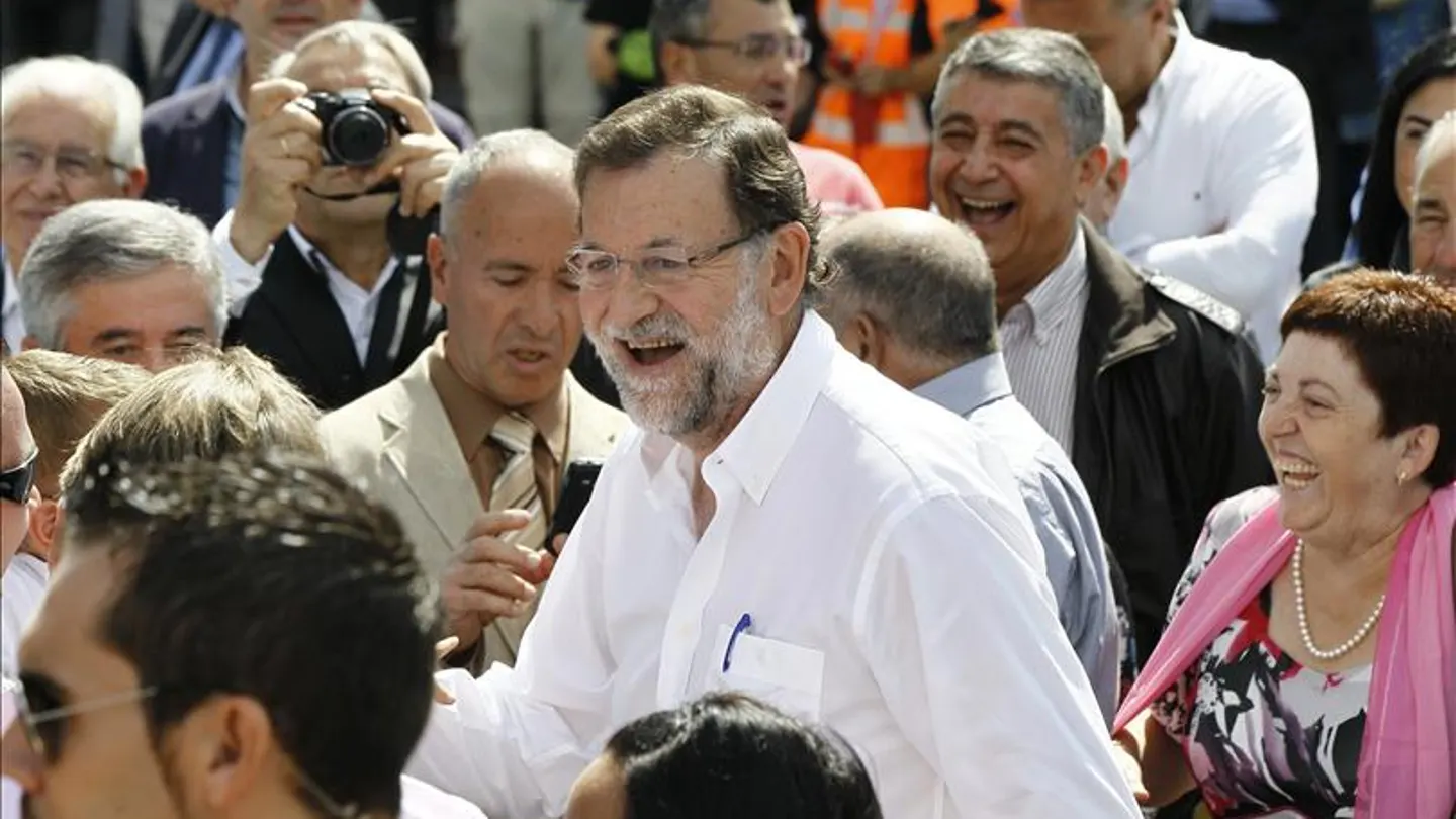 Rajoy en Portomarín Rajoy en Portomarín