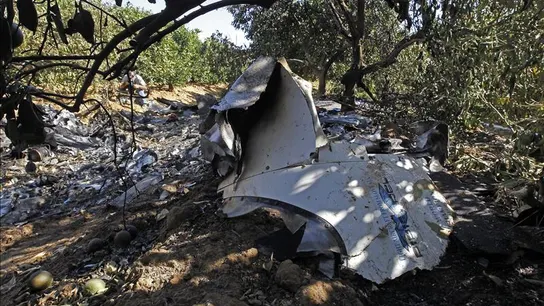 Restos calcinados del ultraligero que se se accidentó en las cercanías del aeropuerto de Sevilla Restos calcinados del ultraligero que se se accidentó en las cercanías del aeropuerto de Sevilla