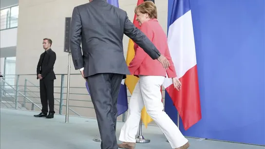 Merkel y Hollande Merkel y Hollande