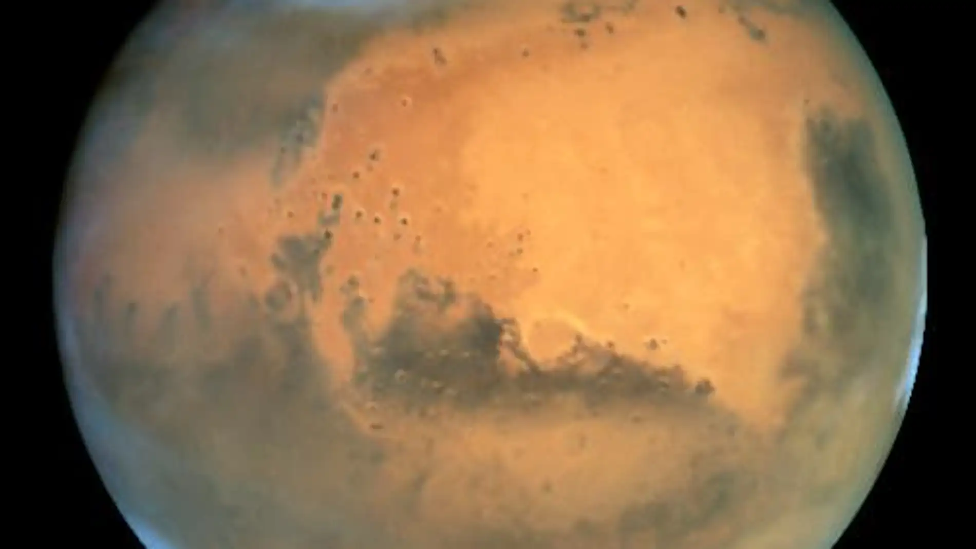Aspecto del planeta Marte visto por Hubble