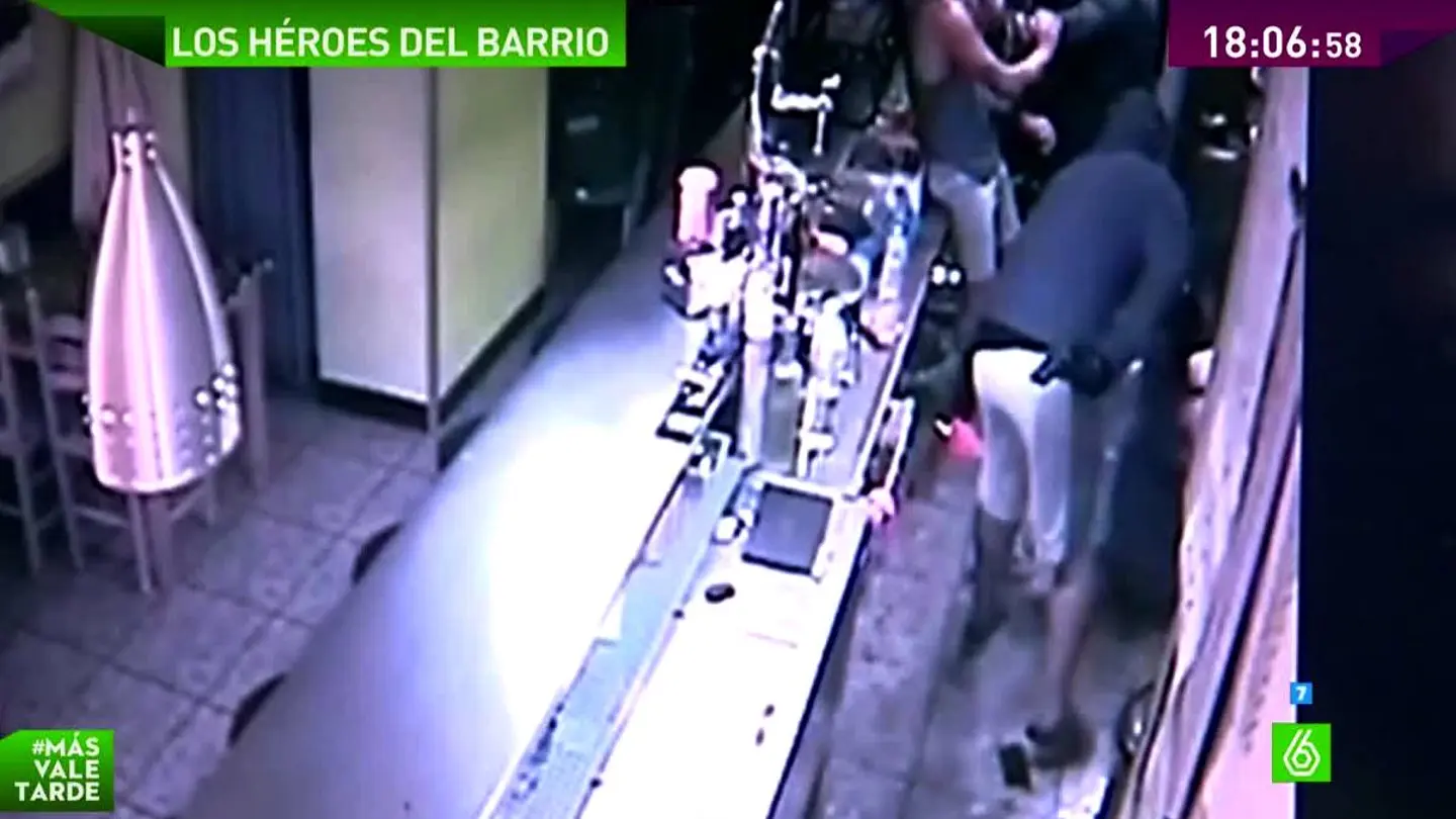 Imagen de un atraco en Blanes Imagen de un atraco en Blanes