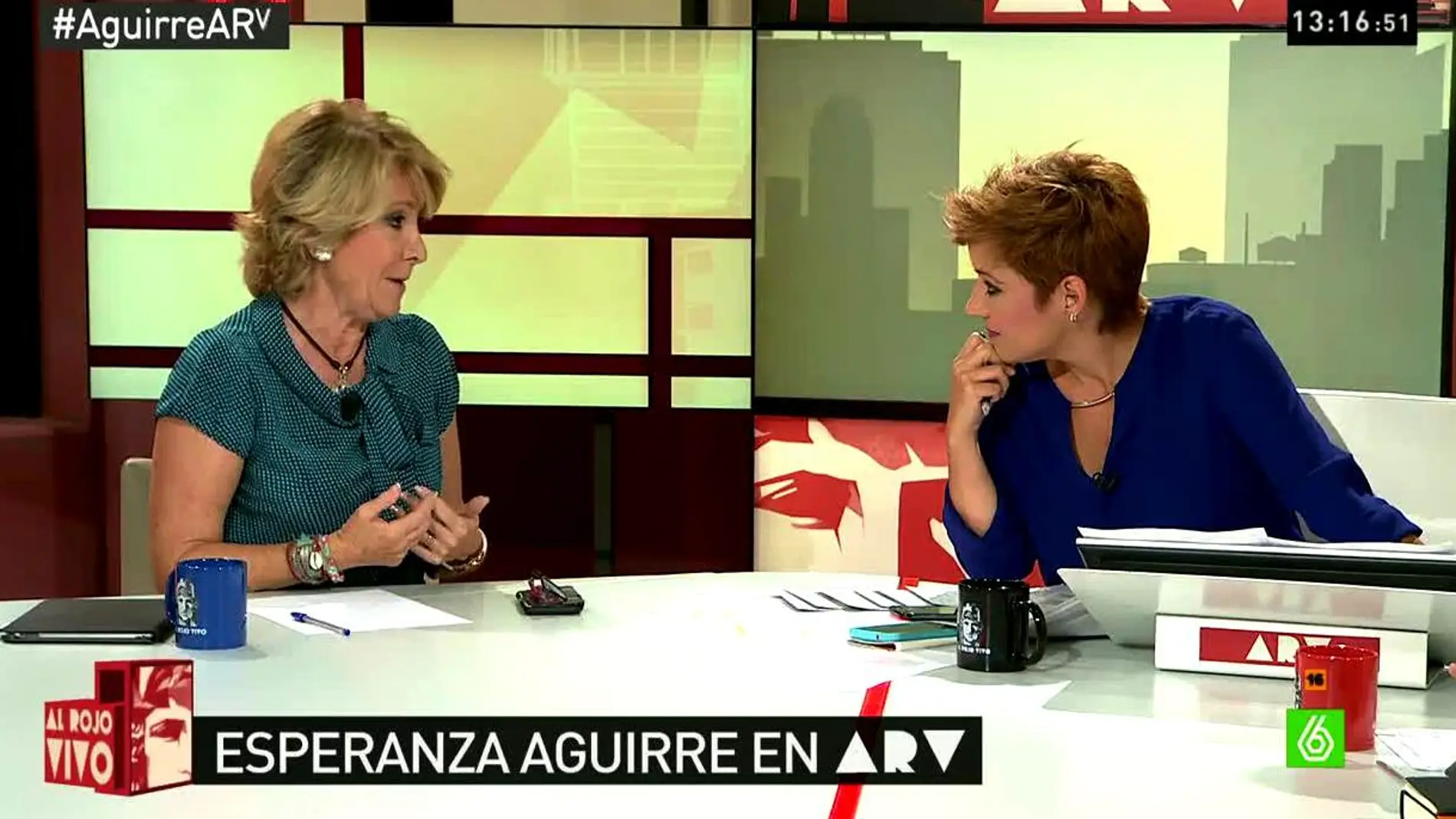 Aguirre con Cristina Pardo