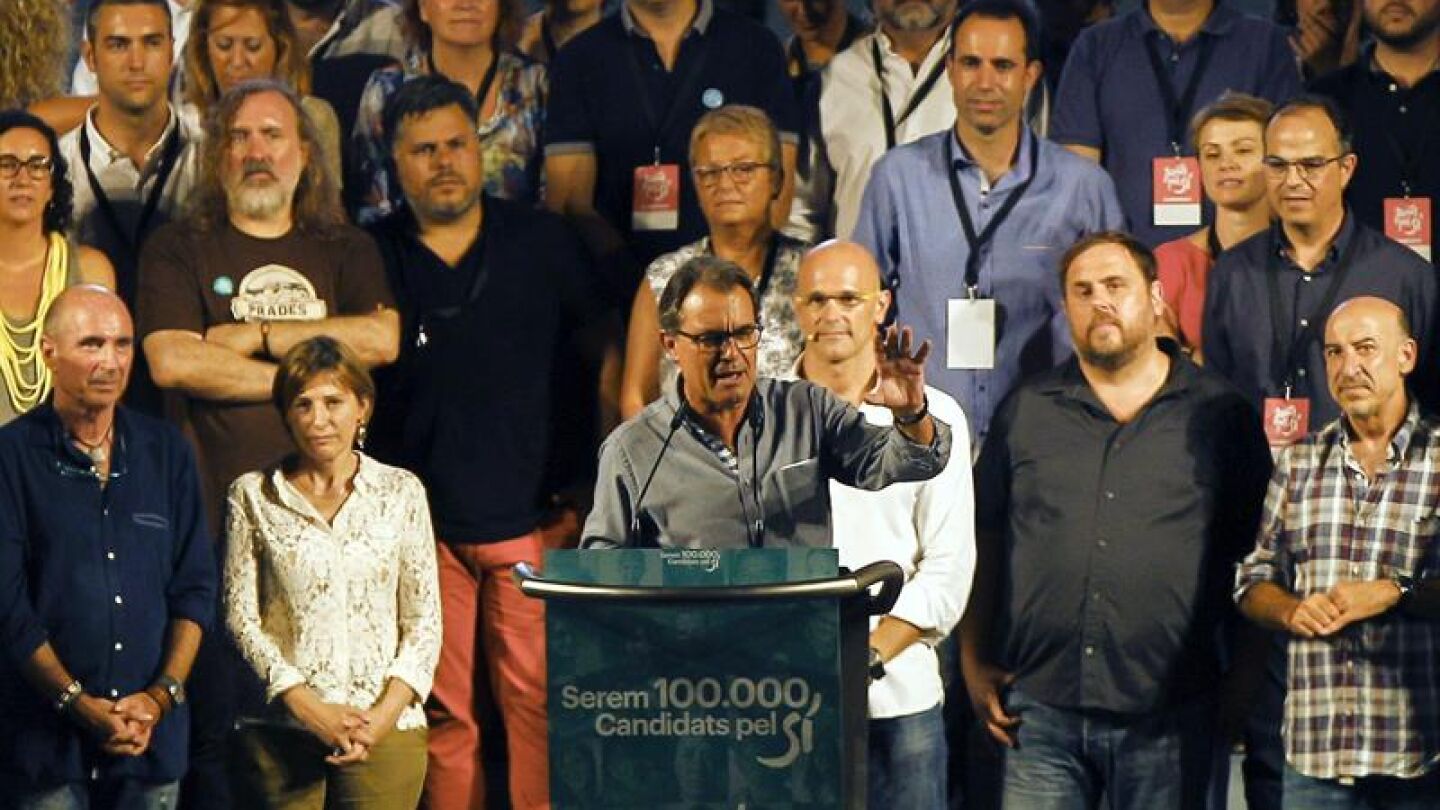 Artur Mas participa en el acto convocado por Junts pel S&iacute;