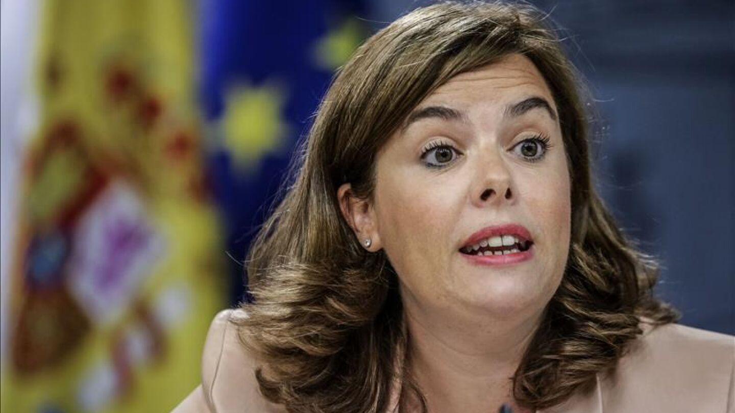  La vicepresidenta del Gobierno, Soraya S&aacute;enz de Santamar&iacute;a